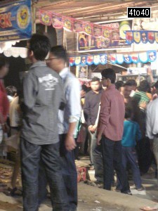 People in festive mood buying Gifts and Decorative items