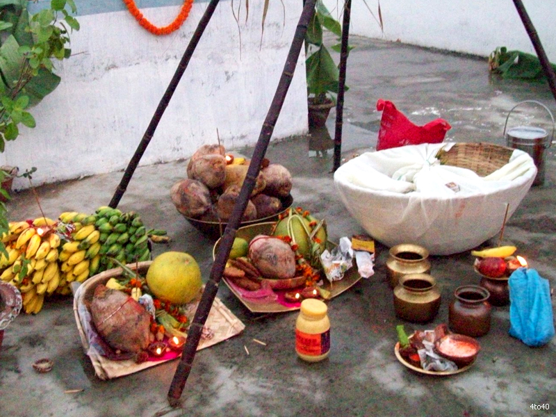 Preparations for Chhath Pooja