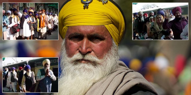 Indian Sikh pilgrims arrive in Pakistan to celebrate Guru Nanak Dev jayanti