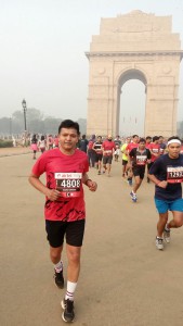 Deepak Chandra Gunwant participating in Delhi MarathonDeepak Chandra Gunwant participating in Delhi Marathon