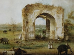 Gateway at the MotiJhil, Murshidabad. By Sita Ram; ca. 1817. Metropolitan Museum of Art, New York