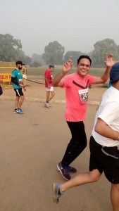 Participants enjoying every moment during Delhi Half Marathon