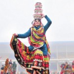 A student performs a cultural item during the rehearsal for the Reppublic Day function at Guru Gobind Singh Stadium in Jalandhar