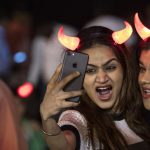 Mumbai revellers enjoy the December 31 night at Juhu chowpatty
