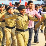 NCC Cadets rehearsal for the Republic Day parade in Bathinda