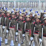Punjab Police women constables participate in a parade