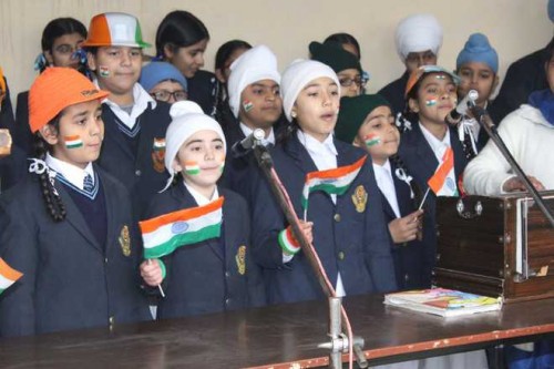 Republic Day being celebrated at Nankana Sahib Public School in Ludhiana