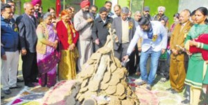Resident celebrate Lohri around a bonfire and parents of newborn girl children being felicitated in Bathinda