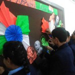 Students of BVM School Kitchlu Nagar take part in a contest during the Republic Day celebrations