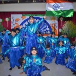 Students of Bal Bharti School present a patriotic dance