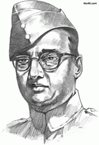 Subhash Chandra Bose Sketch