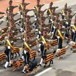 The marching contingent of Indian Army's dog squad during the 67th Republic Day parade at Rajpath in New Delhi