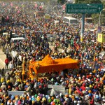 Thousands of devotees pay tribute to Sahibzaade Zorawar Singh And Fateh Singh at Shaheedi Jor Mela at Palki procession at Fetehgarh Sahib on December 28, 2015.