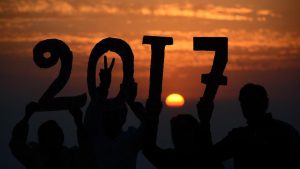 Tourists enjoy the last sunset of 2016 while welcoming 2017 in Shimla