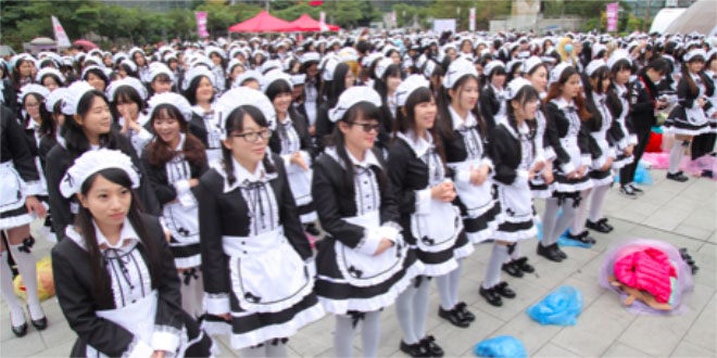 Most people dressed as maids: China breaks Guinness World Records record