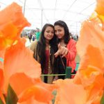 Girls enjoying Rose Festival at Zakir Hussain Rose Garden in Chandigarh