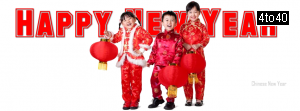 Kids Celebrating Chinese New Year Festival
