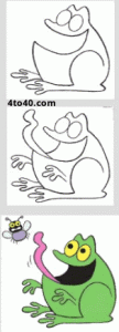 Learn to draw a frog