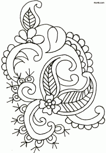 Sarika Agrawal Flowers and Petals - Hand Drawn Textile Design 01