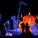 Visitors walk past installations at the Magical Lantern Festival, created to celebrate the Chinese New Year, at Chiswick House Gardens in London, Britain February 3, 2016.