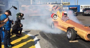 Fastest motorized log: Pioneer Log Homes broke Guinness World Records record