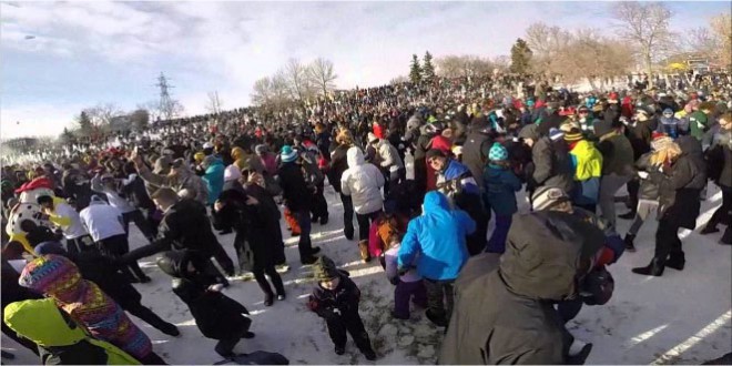 Largest snowball fight: Saskatoon broke Guinness World Records record