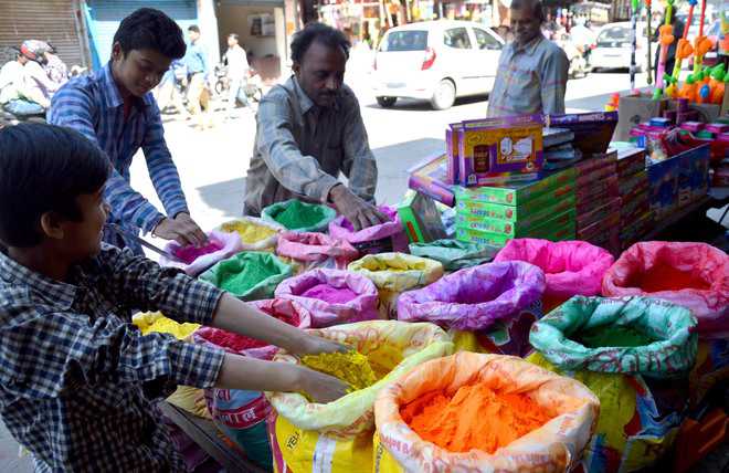 Beware of shimmer Holi colours can hurt too warn experts in Ludhiana