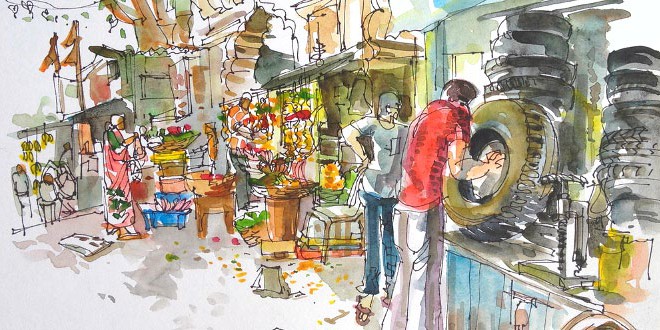 नेकी और नदी के बीच - राजकमल