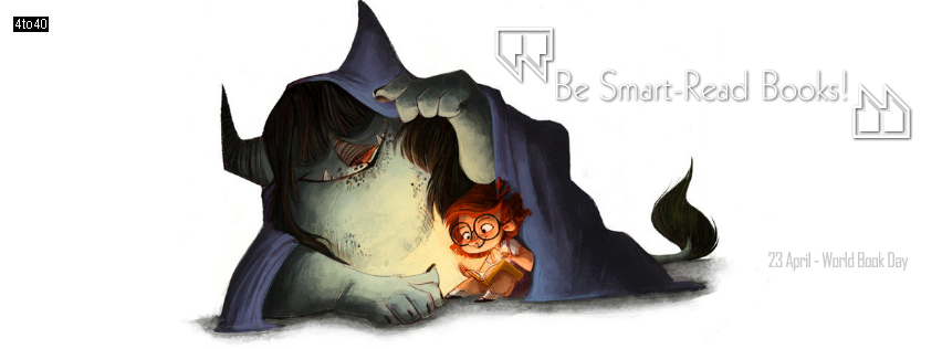 Be Smart - Read Books - World-Book Day Facebook Cover