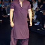 Bollywood actor Arjun Kapoor during a fashion show of the fourth day of the Lakme Fashion Week (LFW) summer/resort 2016 in Mumbai on April 3, 2016