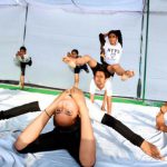 Girls practice Asanas for International Yoga Day in Bhiwani