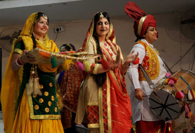 Members of Gitanjali Ladies Club Baisakhi