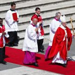 Pope Francis leads the Palm Sunday Mass in Saint Peter's Square at the Vatican