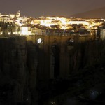 The ‘Puente Nuevo’ (New Bridge) is seen during the Earth Hour in Ronda, near Malaga, southern Spain, on March 19, 2016