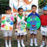 Tiny tots of St. Joseph's Senior Secondary School, Sector 44 D, Chandigarh show their creations