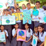 To celebrate World Earth Day students of Ashmah International School, Sector 70, Mohali