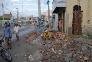 Work on four laning of road begins at Basti Bawa Khel Jalandhar Kapurthala Road