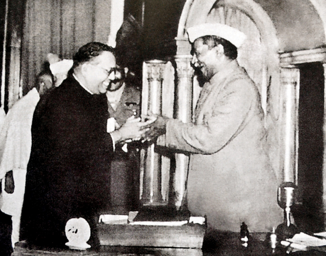 Bhimrao Ramji Ambedkar & Dr. Rajendra Prasad