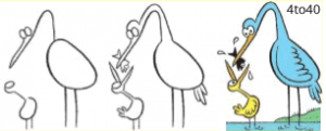 How to draw stork