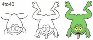 Learn to draw a frog