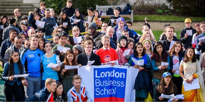 Most nationalities in a simultaneous popular music sing-along: London Business School breaks Guinness World Record