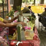 After her husband died in1992, Omwati started selling juice at Jantar Mantar. Her earnings from selling juice have helped sustain and educate her family.