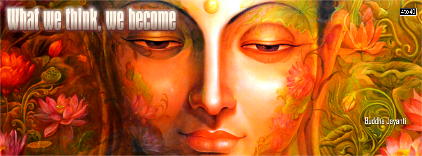 Buddha Jayanti Facebook Cover with Text Quote