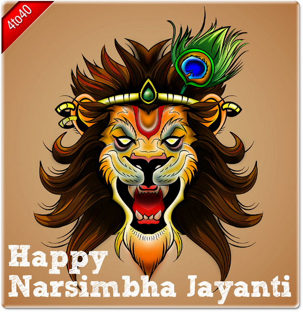 Happy Narsimbha Jayanti Greeting Card