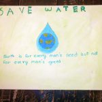 Harman Malik poster for "Save Water" under 10-12 year category