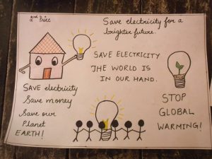 Khushi - Second prize winner under "Save Electricity" Theme