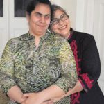 Manpreet Kaur along with her visually challenged daughter Gurleen Kaur in Jalandhar