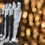 This photo shows signs shaped like Oscars statuettes on the red carpet area as preparations for the 91st Academy Awards take place in Hollywood on February 21, 2019