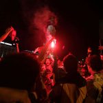 Portugal's national football team supporters celebrate their team's victory in Lisbon on July 10, 2016 after the Euro 2016 final football match Portugal vs France played in Paris.