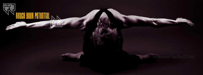 Reach your potential - International-Yoga Day Facebook Cover